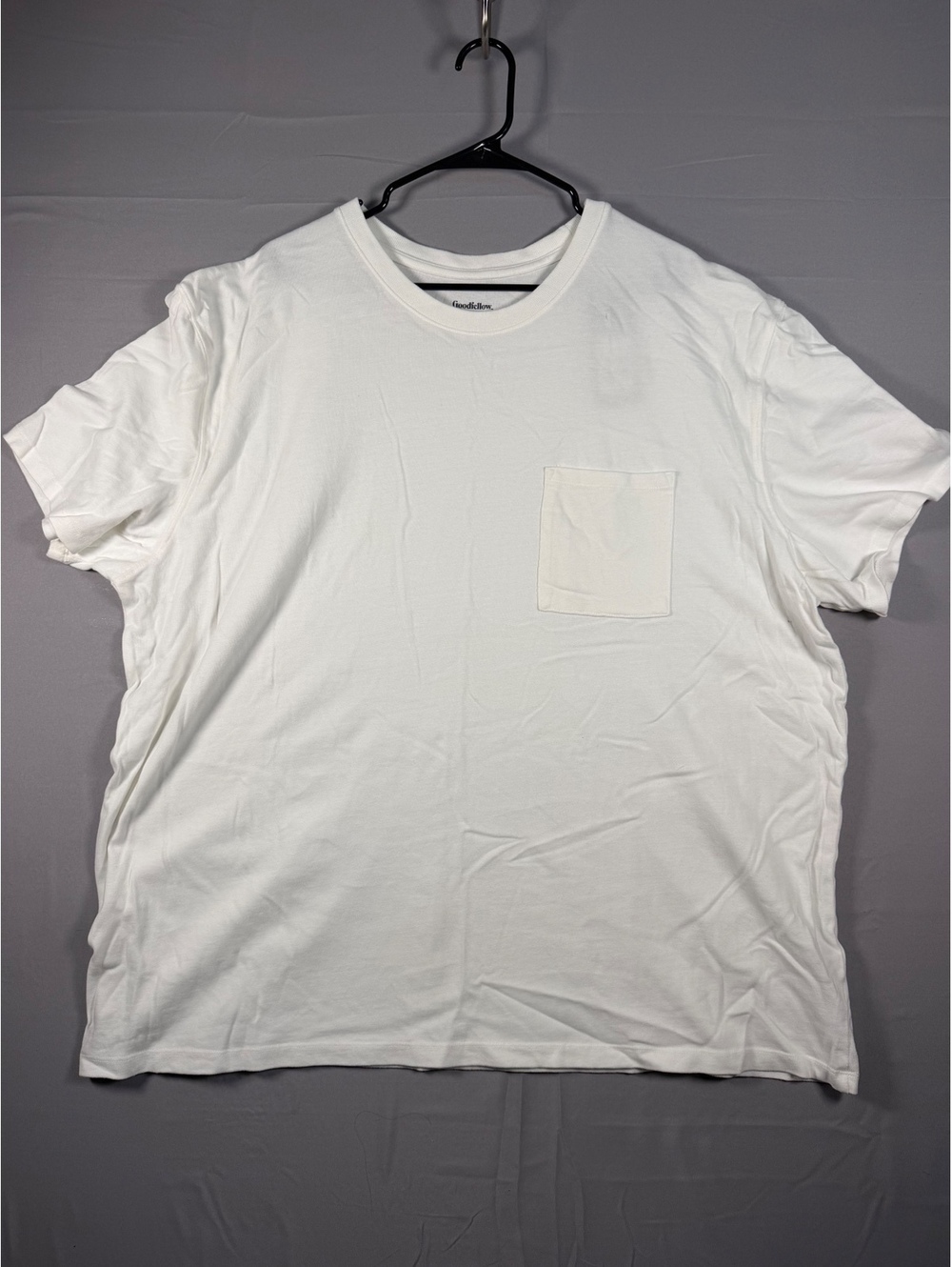 Goodfellow & Co XXL White Vintage Collection Relaxed Fit T-Shirt with Pocket